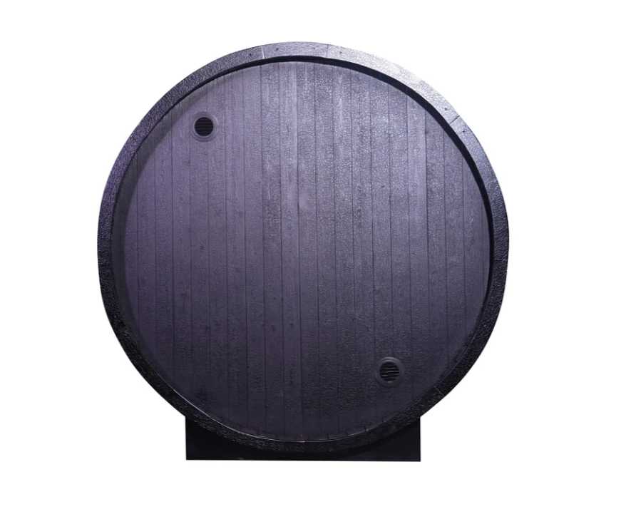 AthleteX 4 Person Black Traditional Barrel Steam Sauna-AthleteX Recovery