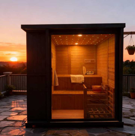 AthleteX Black Square Outdoor Sauna-AthleteX Recovery