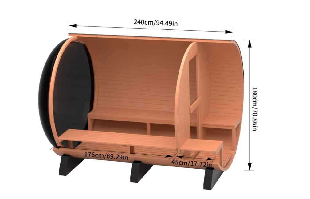 AthleteX Red Cedar Barrel Sauna-AthleteX Recovery