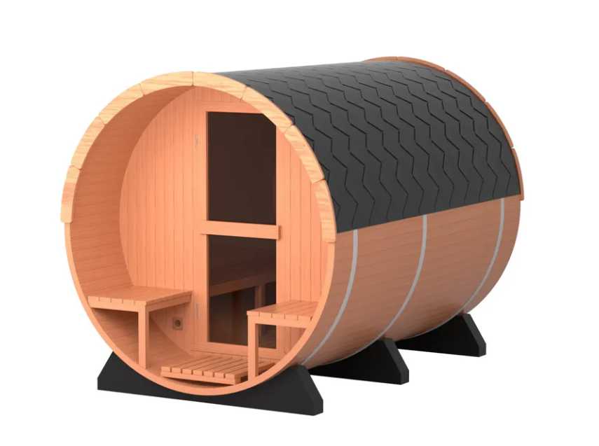 AthleteX Red Cedar Barrel Sauna-AthleteX Recovery