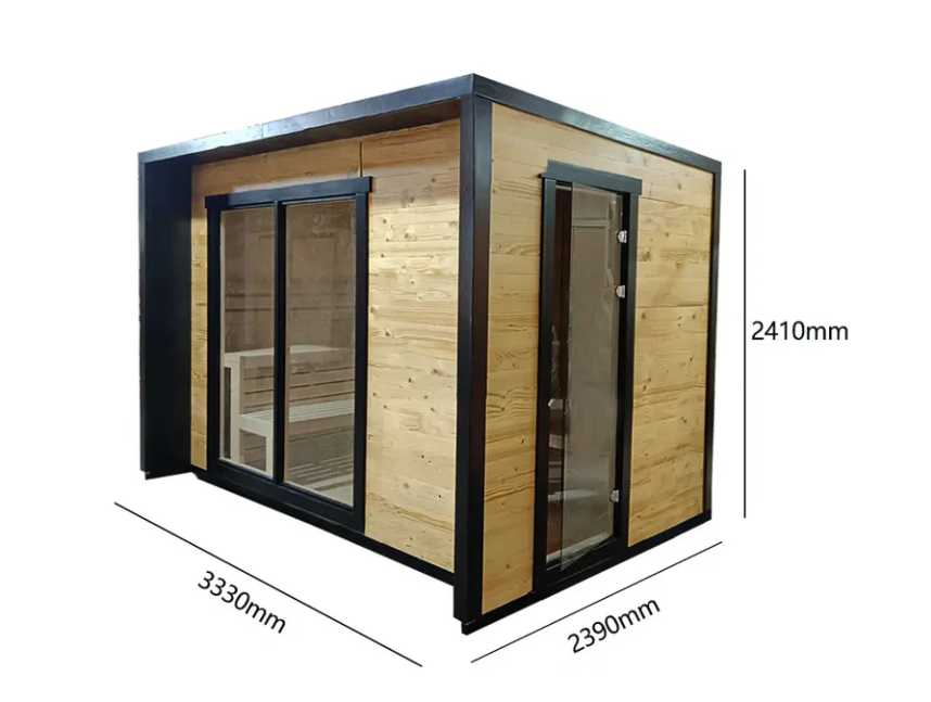 AthleteX Square Luxury Outdoor Sauna-AthleteX Recovery