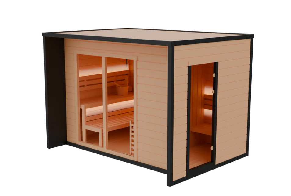 AthleteX Square Luxury Outdoor Sauna-AthleteX Recovery